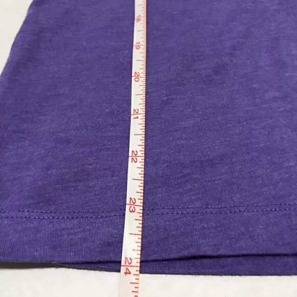 Freeze Jrs Purple Floral Tropical "NYC" Sleeveless Workout Yoga Tank Top - Sz L - Picture 5 of 6